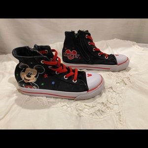Kids Mikey High Top Denim Sneakers